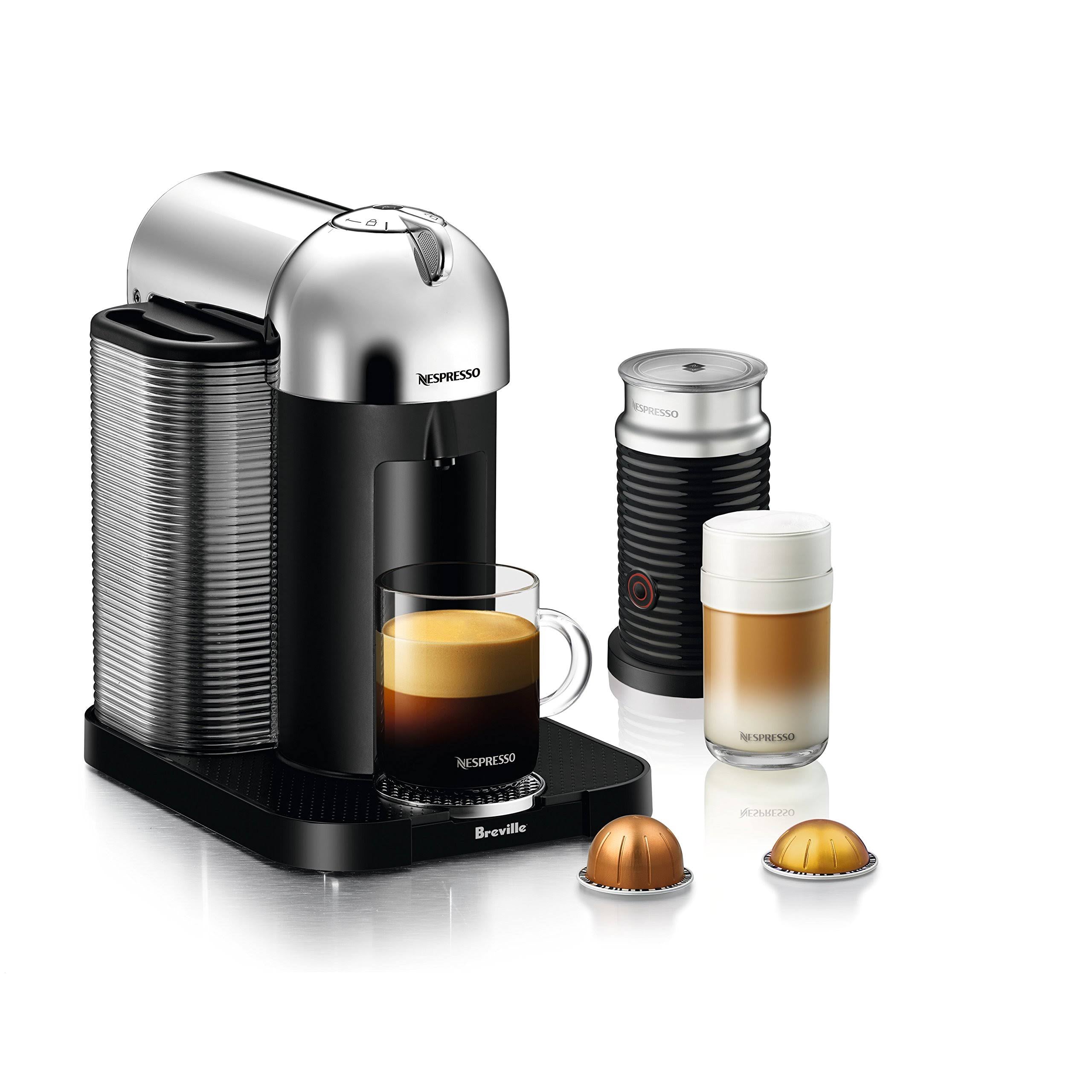 Authentic Breville Nespresso Vertuo Espresso Maker/Coffeemaker – Chrome