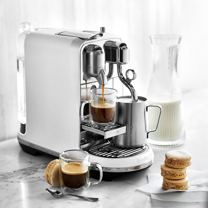 Authentic Nespresso by Breville Creatista Plus Capsule Coffee Machine Sea Salt Bne800sst