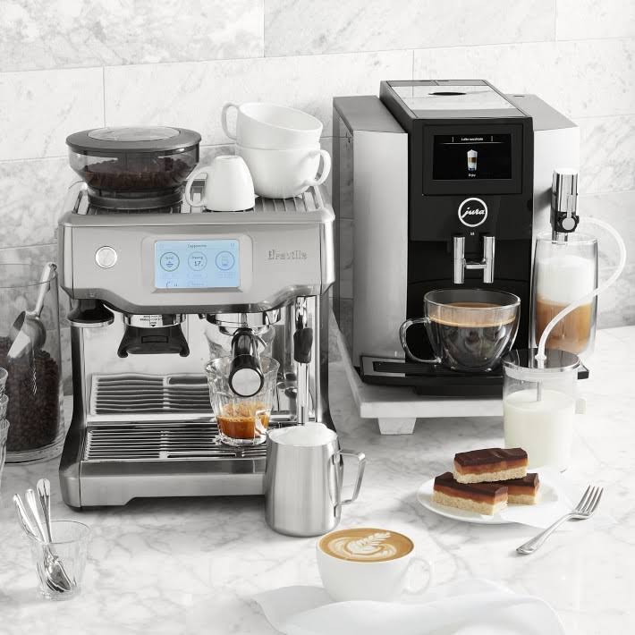Elite Breville Barista Touch Espresso Machine, Sea Salt | Williams Sonoma