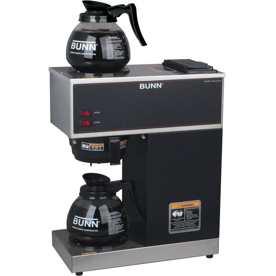 Elite Bunn VPR-2GD 12-Cup Pourover Commercial Coffee Brewer – Black